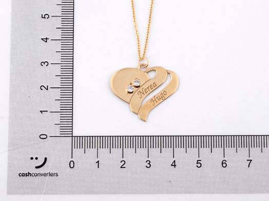 corrente ouro 9k com pedra con circonita 22cm 