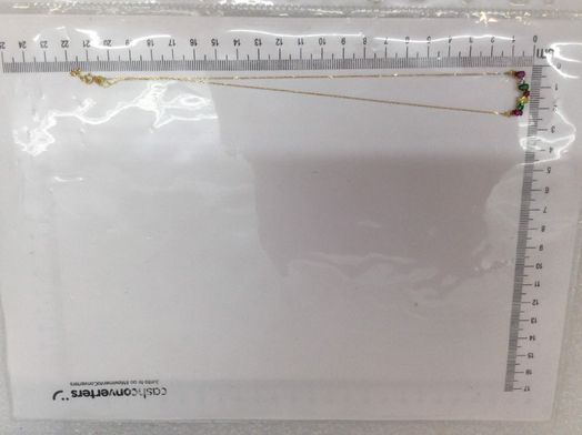 cadena oro 18k con circonita 22cm 