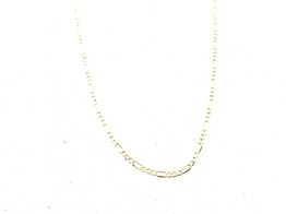 corrente ouro 18k con circonita 30cm 