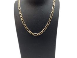 corrente ouro 18k con aguamarina 24cm 