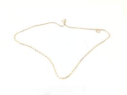 corrente ouro 19k con sem pedra 24.5cm 