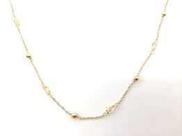 cadena oro 19k 22cm 