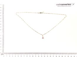 corrente prata 925mm com pedra con circónita 29cm 