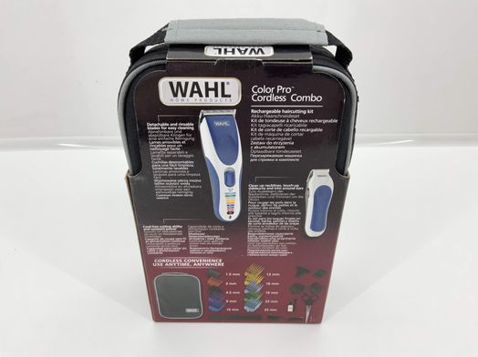 cortadora pelo wahl color pro cordless combo