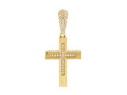 crucifixo ouro 18k com pedra con sem pedra 