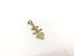 crucifixo ouro 18k con sem pedra 