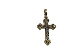 crucifixo ouro 18k con sem pedra 
