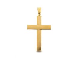 crucifijo oro 18k con circonita 