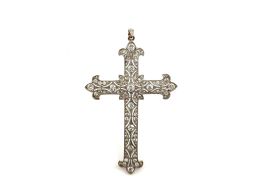 crucifijo oro 18k con diamante 