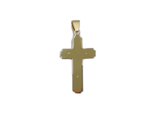 crucifixo ouro 18k con sem pedra 
