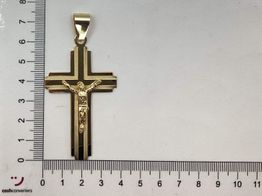 crucifixo ouro 18k con sem pedra 