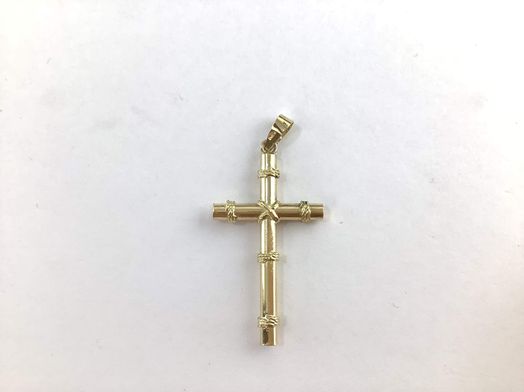 crucifixo ouro 18k con sem pedra 