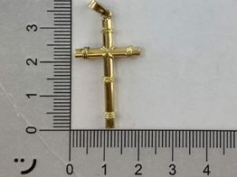 crucifixo ouro 18k con sem pedra 