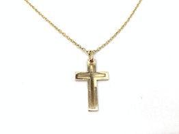 crucifixo ouro 18k con sem pedra 