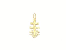 crucifixo ouro 18k con sem pedra 
