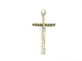 crucifixo ouro 18k con sem pedra 