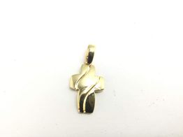 crucifixo ouro 18k con sem pedra 
