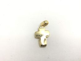 crucifixo ouro 18k con sem pedra 