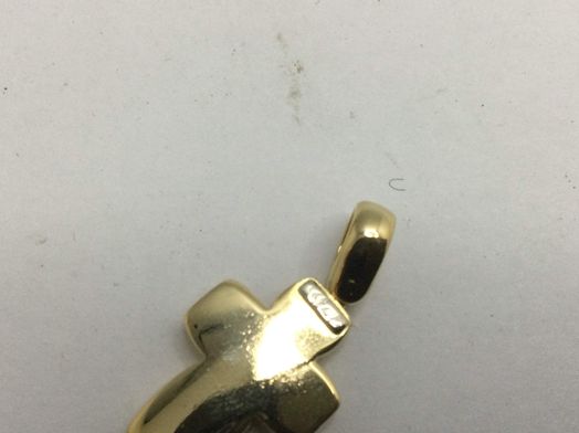 crucifixo ouro 18k con sem pedra 