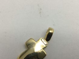 crucifixo ouro 18k con sem pedra 