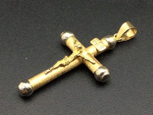 crucifijo oro 18k 