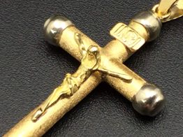 crucifijo oro 18k 