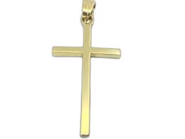crucifixo ouro 18k con sem pedra 
