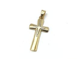crucifixo ouro 18k con sem pedra 
