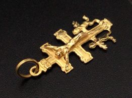 crucifijo oro 18k 
