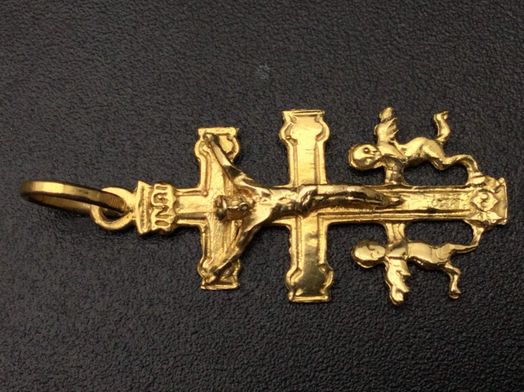 crucifijo oro 18k 