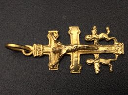 crucifijo oro 18k 