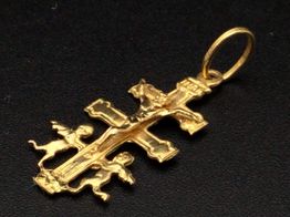 crucifijo oro 18k 