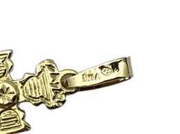 crucifixo ouro 18k con sem pedra 