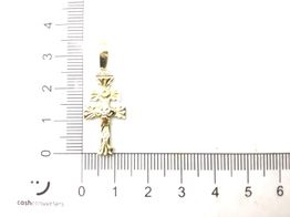 crucifixo ouro 18k con sem pedra 