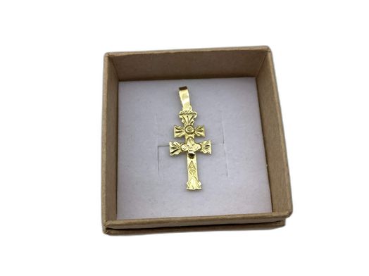 crucifixo ouro 18k con sem pedra 