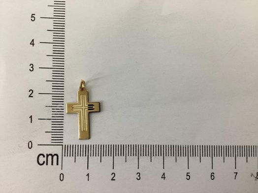 crucifixo ouro 19k 