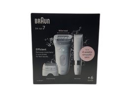 depiladora electrica braun silk epil 7 + 6 extras