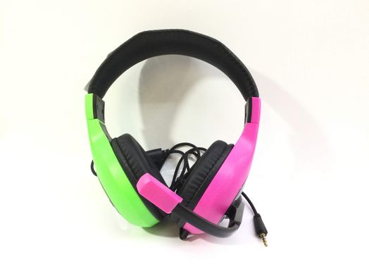 diadema cascos diadema verde+rosa