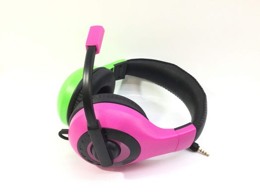diadema cascos diadema verde+rosa