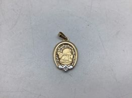 dije oro 18k con circonita 