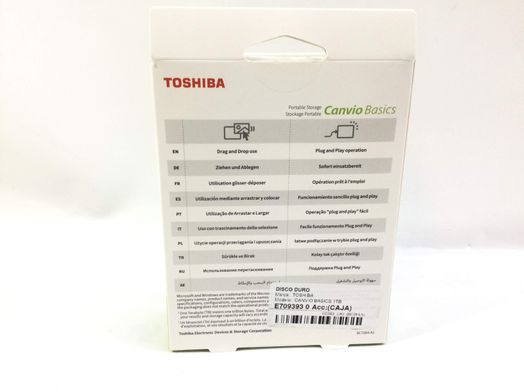 disco duro toshiba canvio basics 1tb