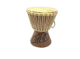 djembe artesanal africano artesenal madera mediano