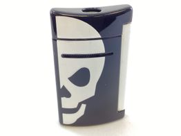 encendedor alta gama dupont mini-jet white skull d10055