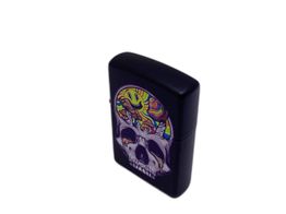 isqueiro gama alta zippo calavera psicod&eacute;lica black matte 2023