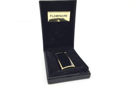 encendedor flaminaire dorado y lacado negro