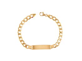 esclava hombre oro 18k eslabon barbado 21cm