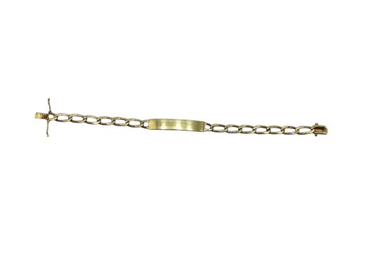 esclava oro 18k con circonita 