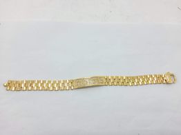 esclava oro 18k con circonita 