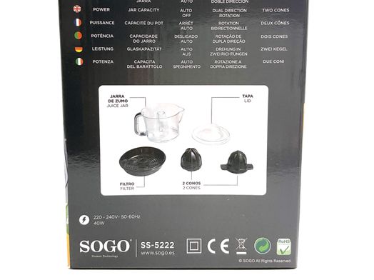 exprimidor citricos sogo exp-ss-5222