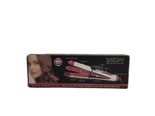 plancha pelo saeday sd-670